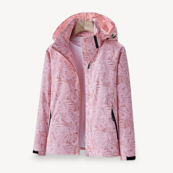 Mens Windbreaker Jacket Floral Print Lightweight