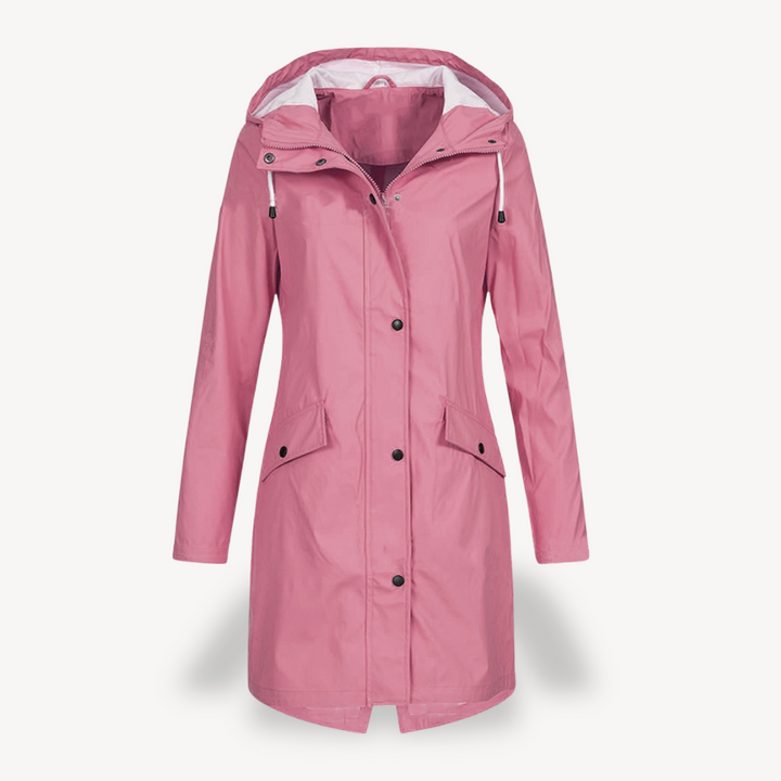 Womens Hooded Raincoat Waterproof