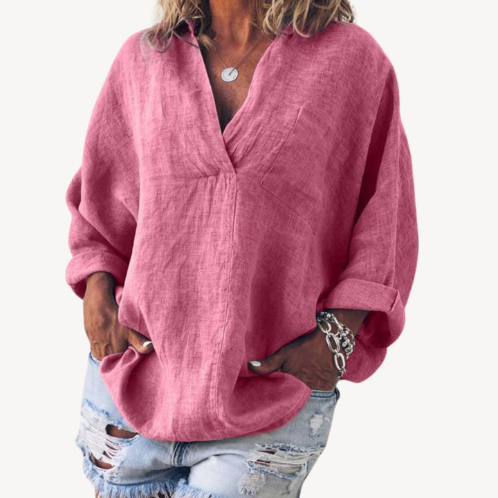 Womens Blouse Cotton Relaxed Fit