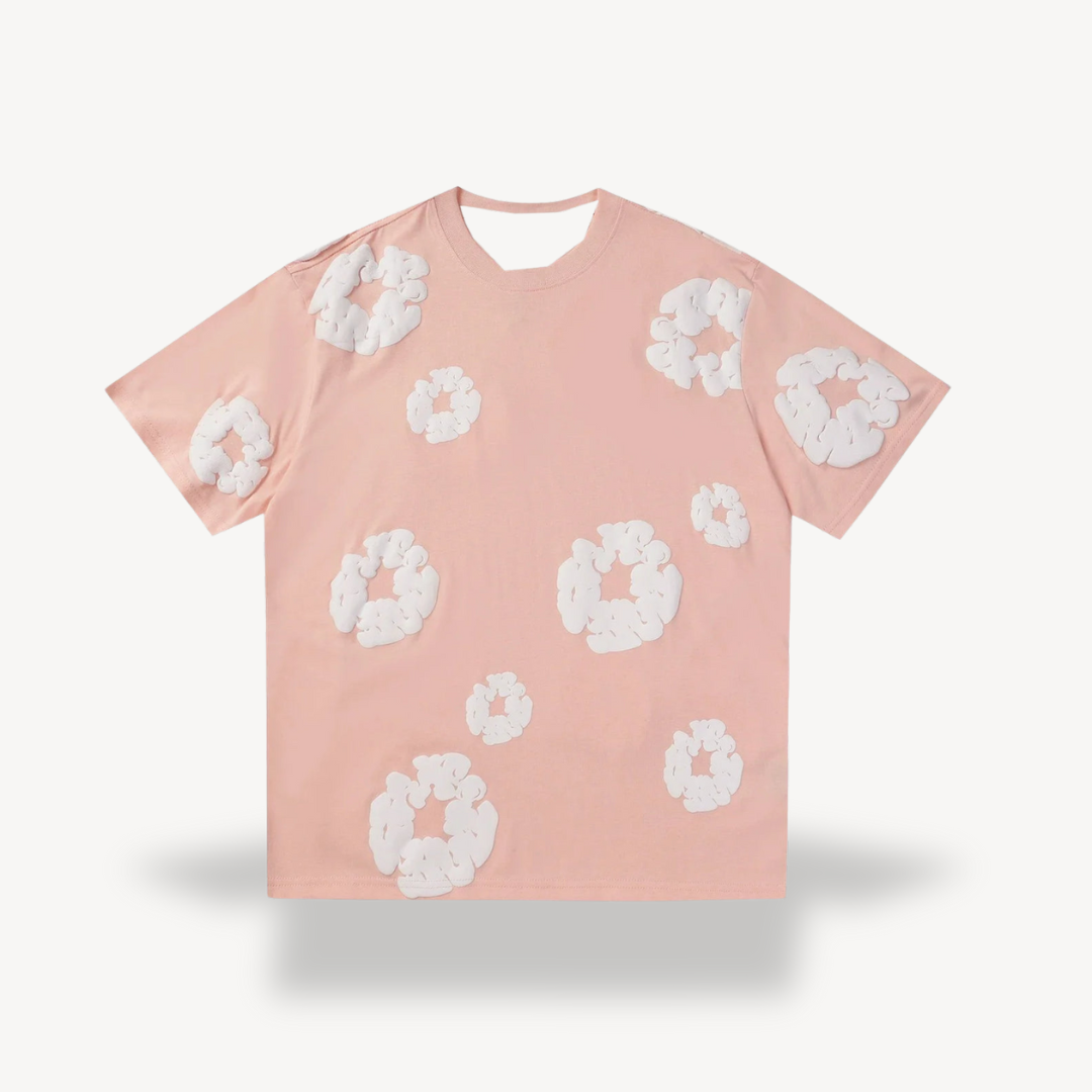 Unisex T-Shirt with Popcorn Print Casual Fit