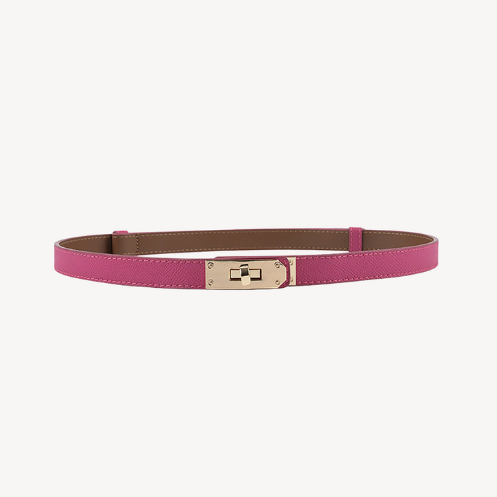 Womens Faux Leather Belt with Buckle Classic Fit