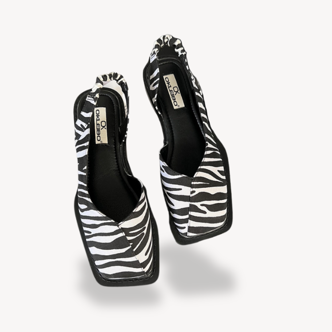 Womens Leather Sandals Square Toe - BritishMode