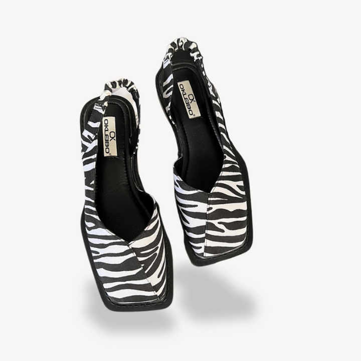 Womens Leather Sandals Square Toe - BritishMode