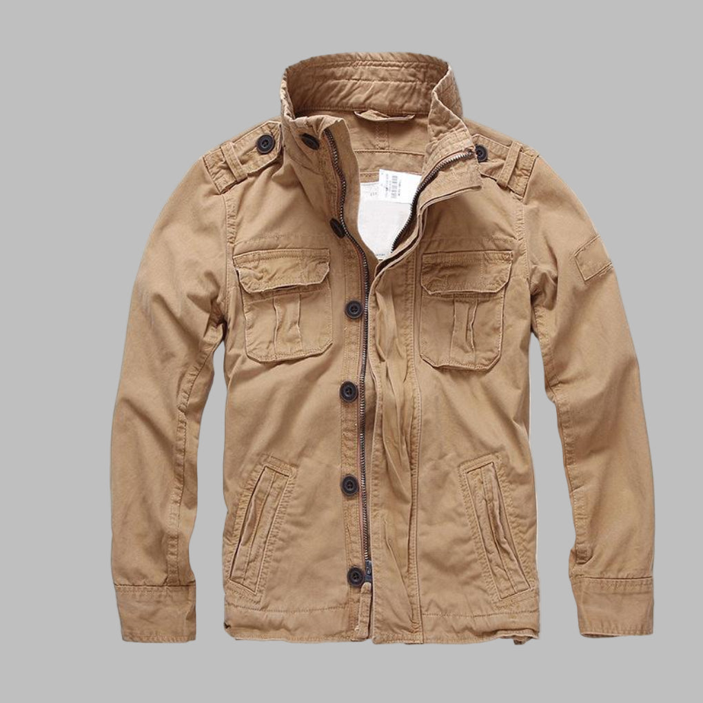 Mens Military Jacket Camouflage Pattern Regular Fit