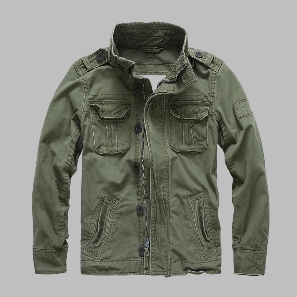 Mens Military Jacket Camouflage Pattern Regular Fit