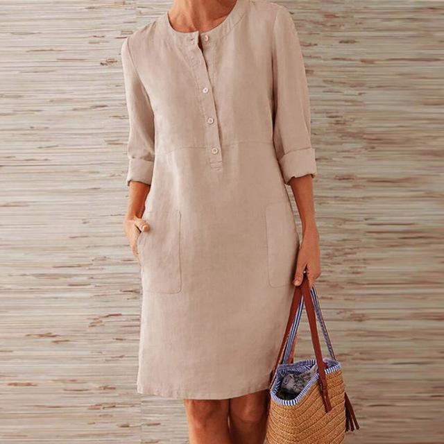 Womens Mini Dress Lightweight Casual Fit