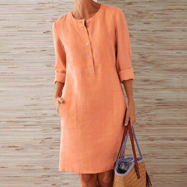 Womens Mini Dress Lightweight Casual Fit - BritishMode