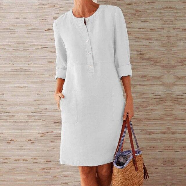 Womens Mini Dress Lightweight Casual Fit