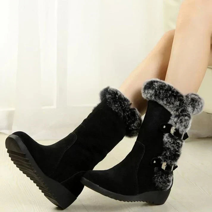 Womens Boots Leather Ankle Classic Fit - BritishMode