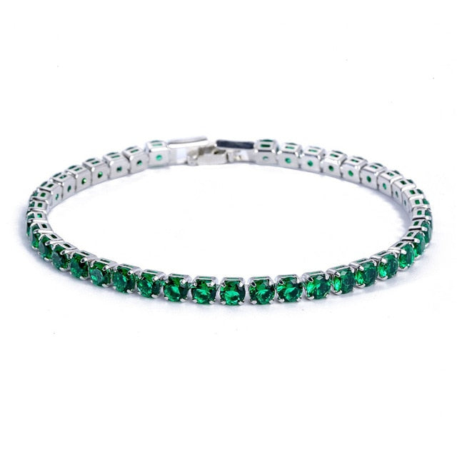 Womens Tennis Bracelet with Zirconia Sparkling Chain