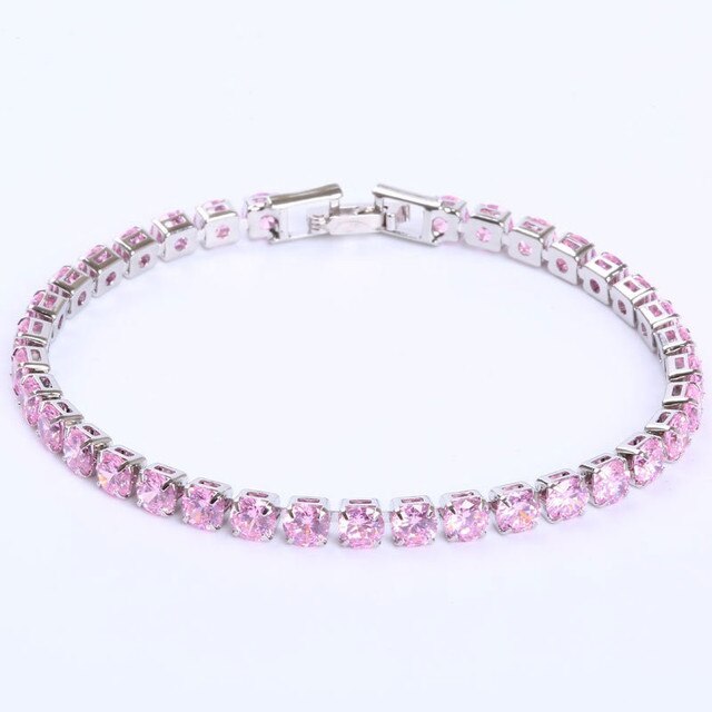 Womens Tennis Bracelet with Zirconia Sparkling Chain