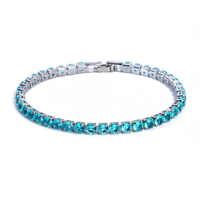 Womens Tennis Bracelet with Zirconia Sparkling Chain