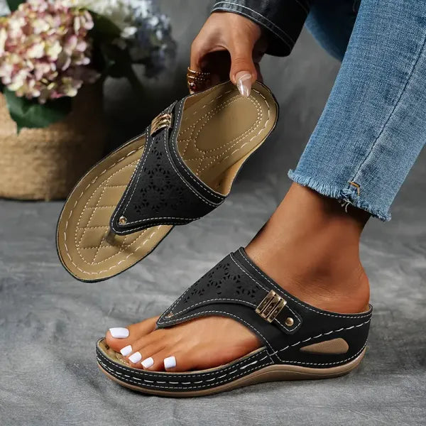Womens Wedge Sandals with Arch Support Comfortable Fit