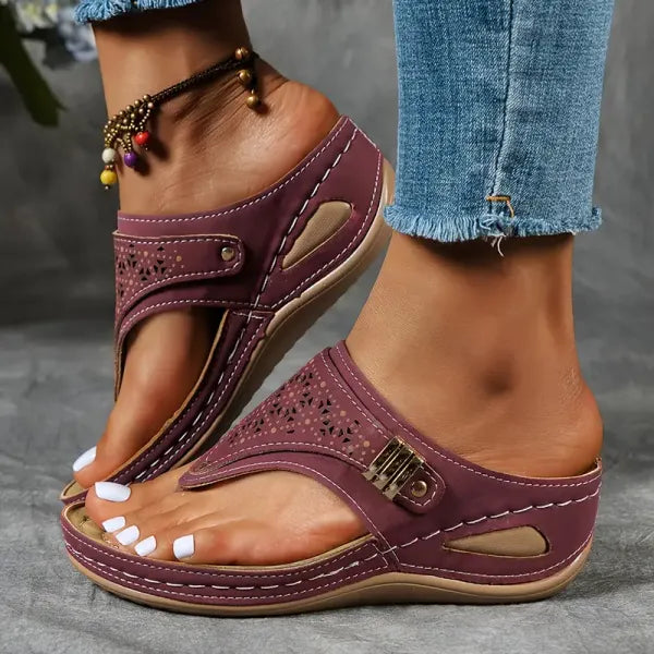 Womens Wedge Sandals with Arch Support Comfortable Fit