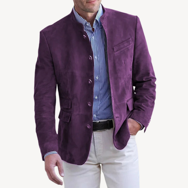 Mens Blazer Jacket Button Closure Casual Fit