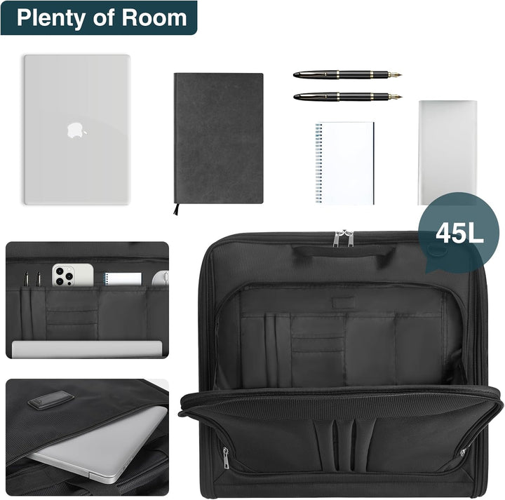 Unisex Travel Garment Bag Waterproof Foldable Carry-On Organizer Strap