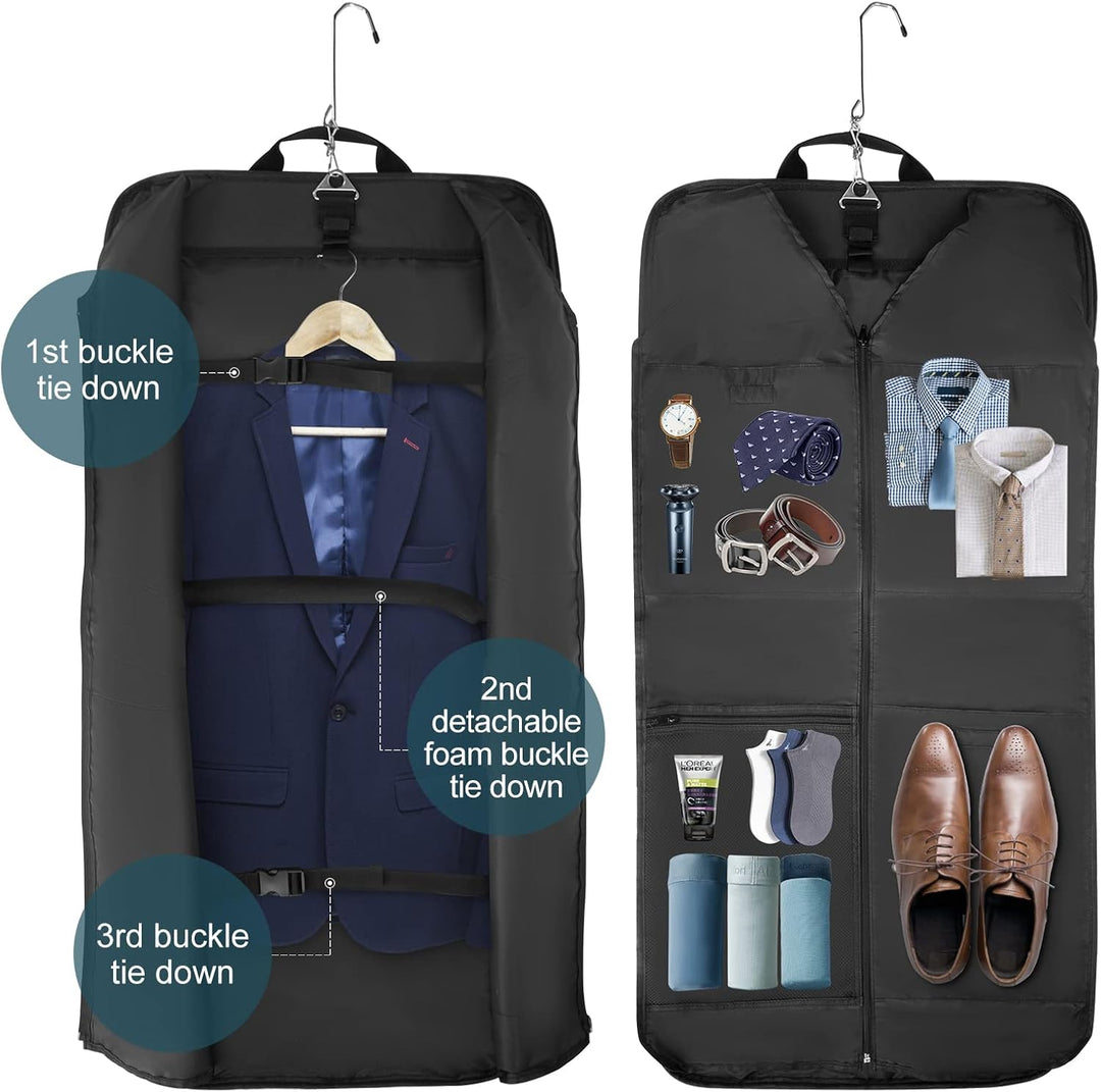 Unisex Travel Garment Bag Waterproof Foldable Carry-On Organizer Strap