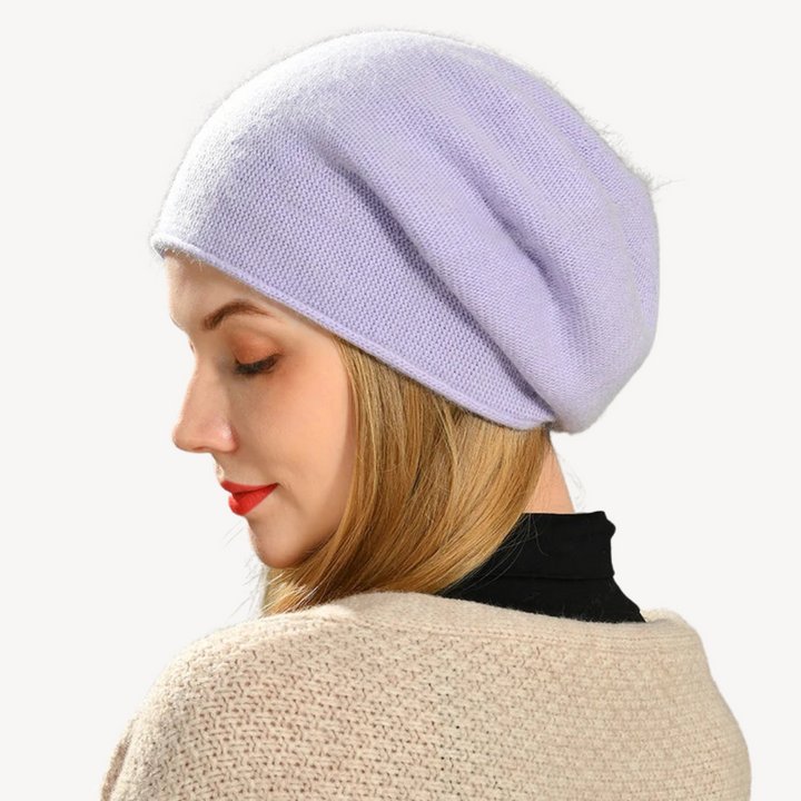 Womens Knitted Beanie Hat Stretch Fit