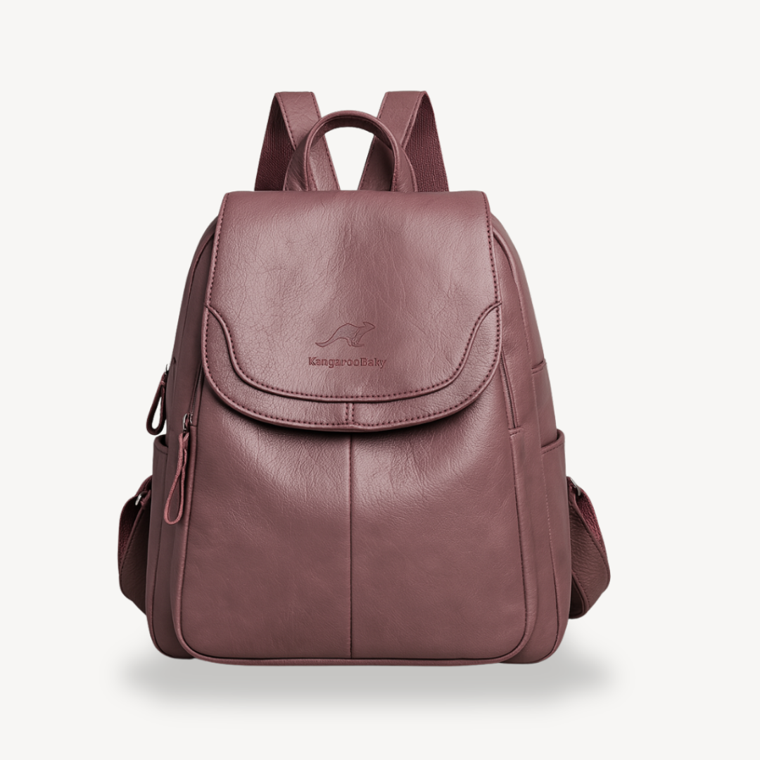 Womens Leather Backpack Durable Adjustable Straps