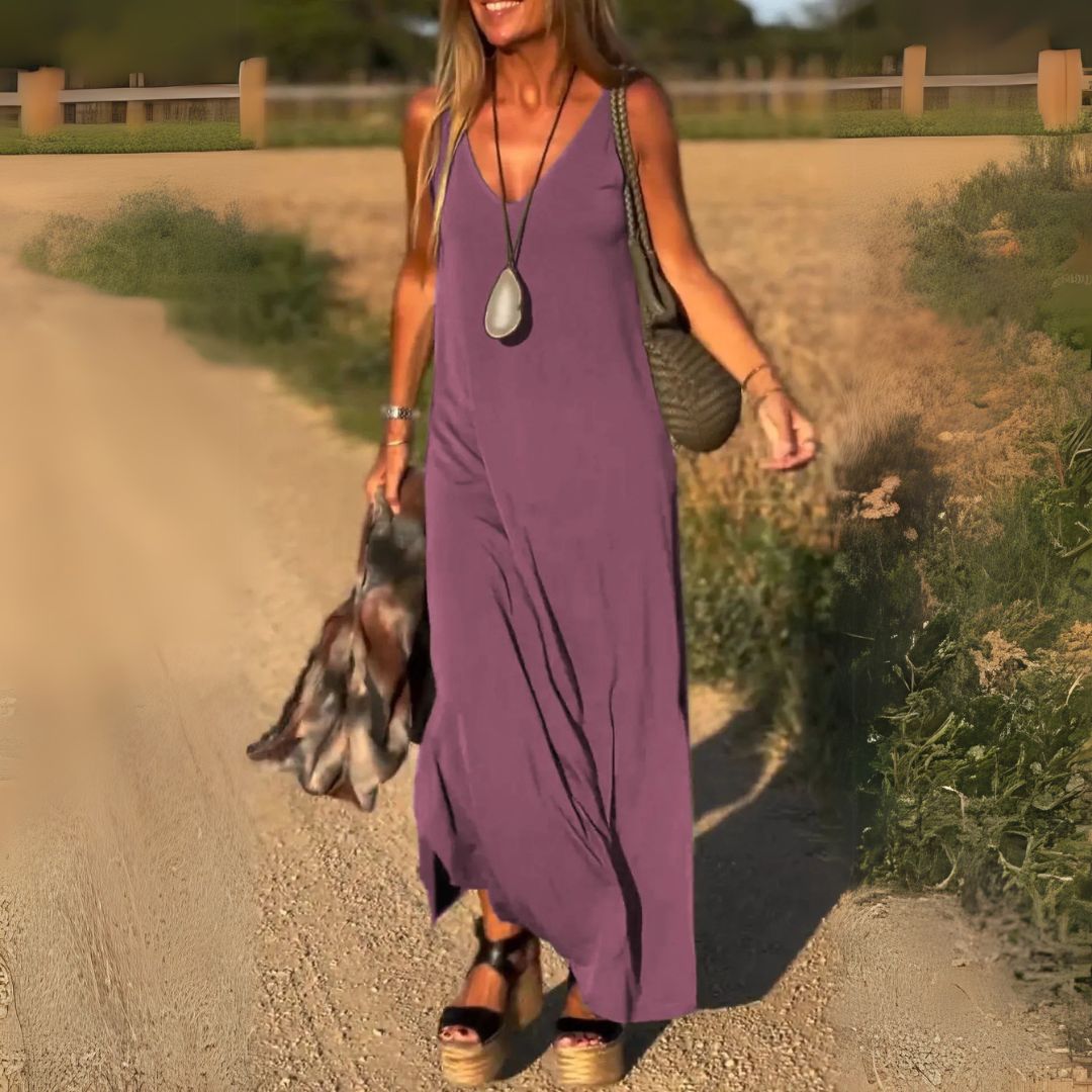 Womens Long Dress Chiffon Elegant Fit