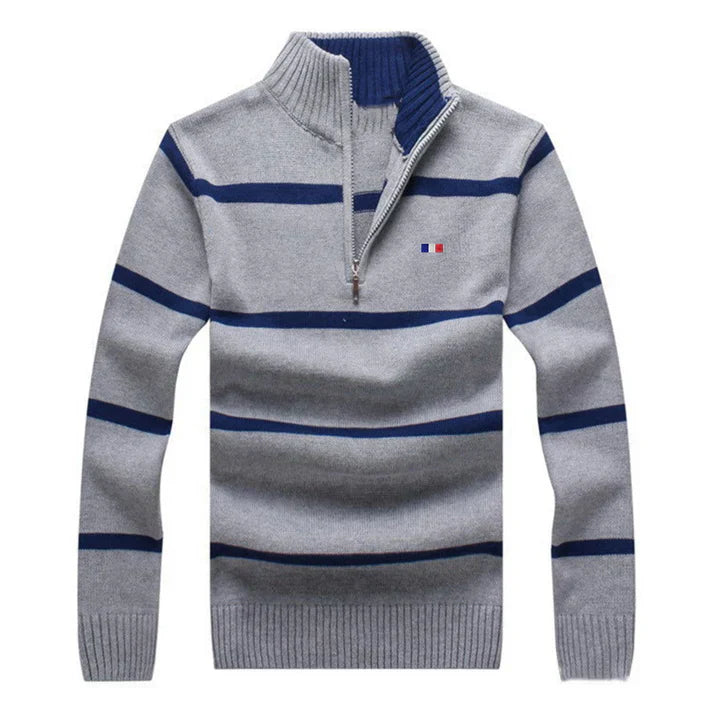Mens Collared Jumper Knit Fit