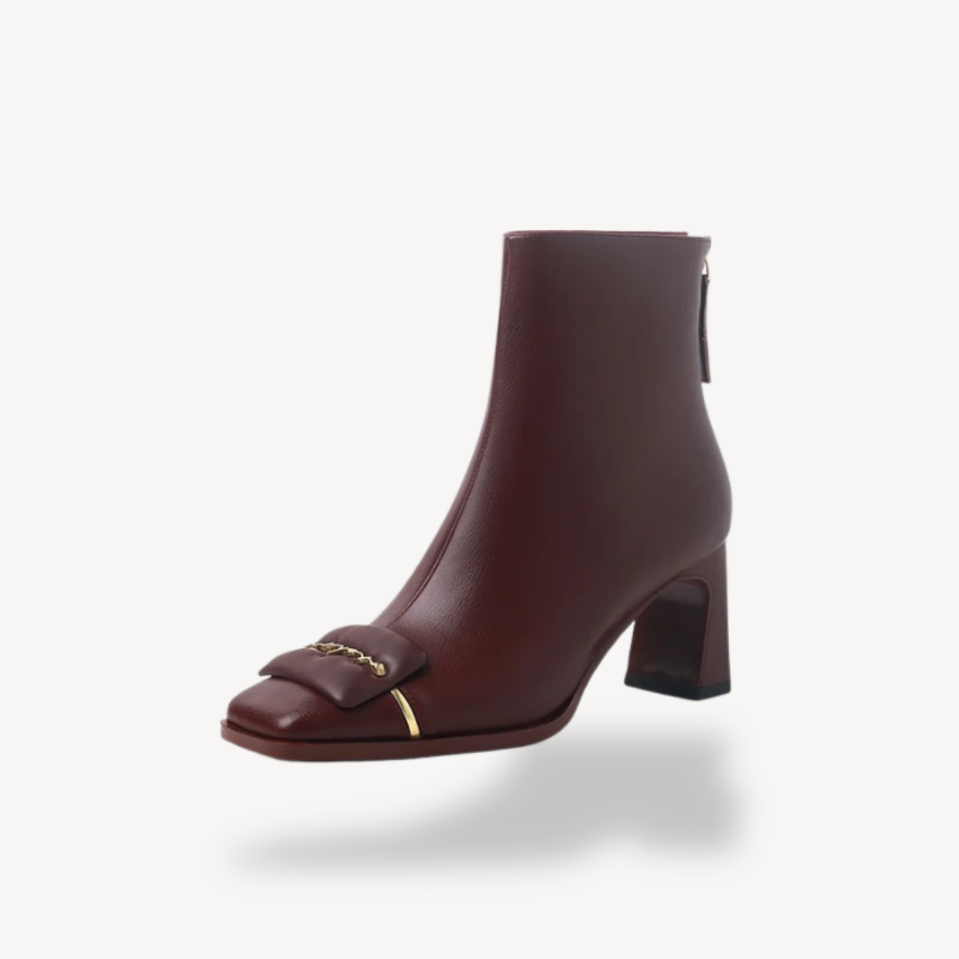 Womens Orthopedic Ankle Boots with Bow Accent