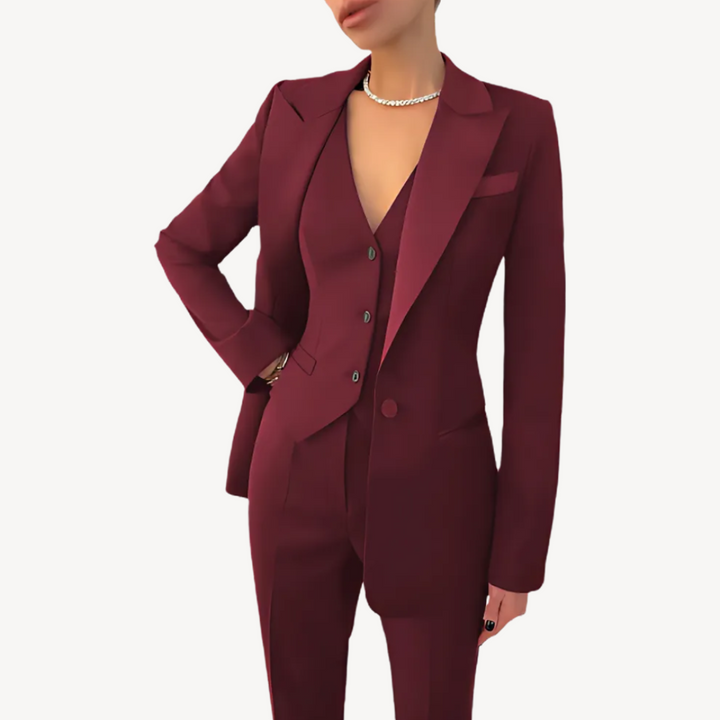 Womens Tailored Suit Set Formal Fit