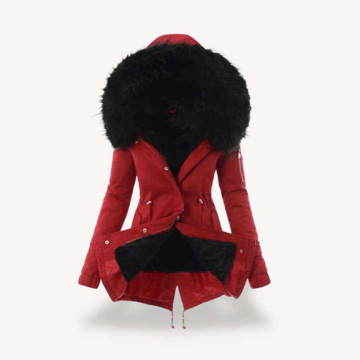 Womens Winter Parka with Fur Lining Insulated Fit