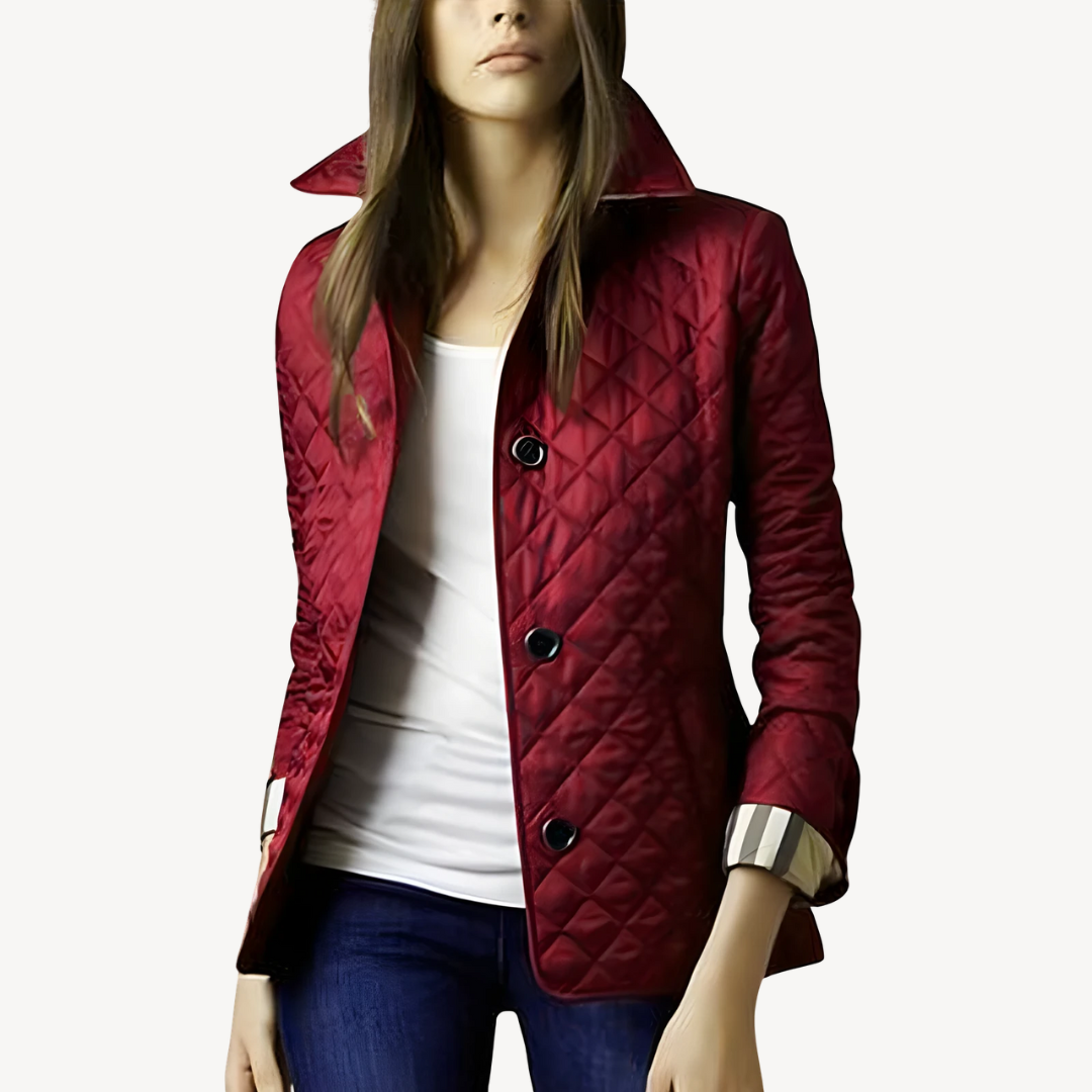 Womens Quilted Jacket Lightweight Relaxed Fit