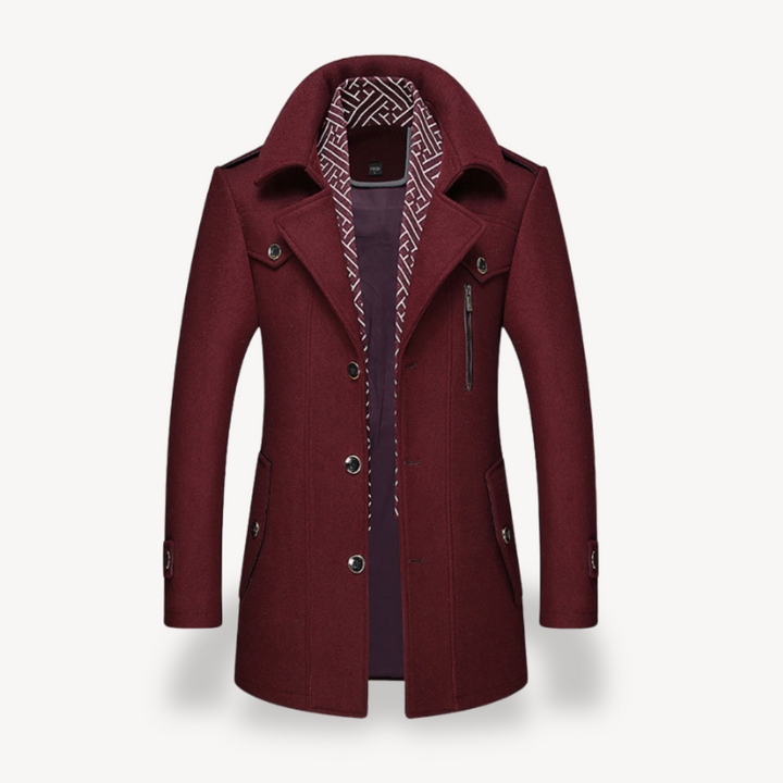 Mens Peacoat with Fleece Lining Classic Fit