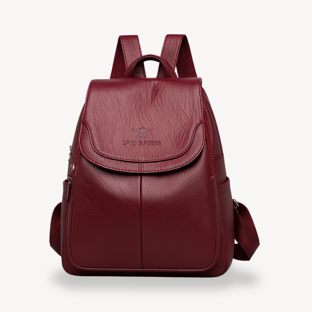 Womens Leather Backpack Durable Adjustable Straps