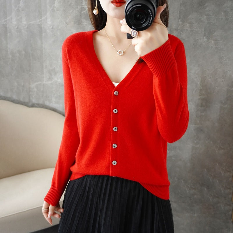 Womens Open Front Cardigan Sweater Long Sleeve Cozy Fit