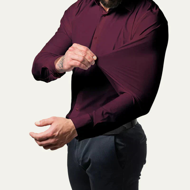 Mens Dress Shirt Wrinkle- Slim Fit