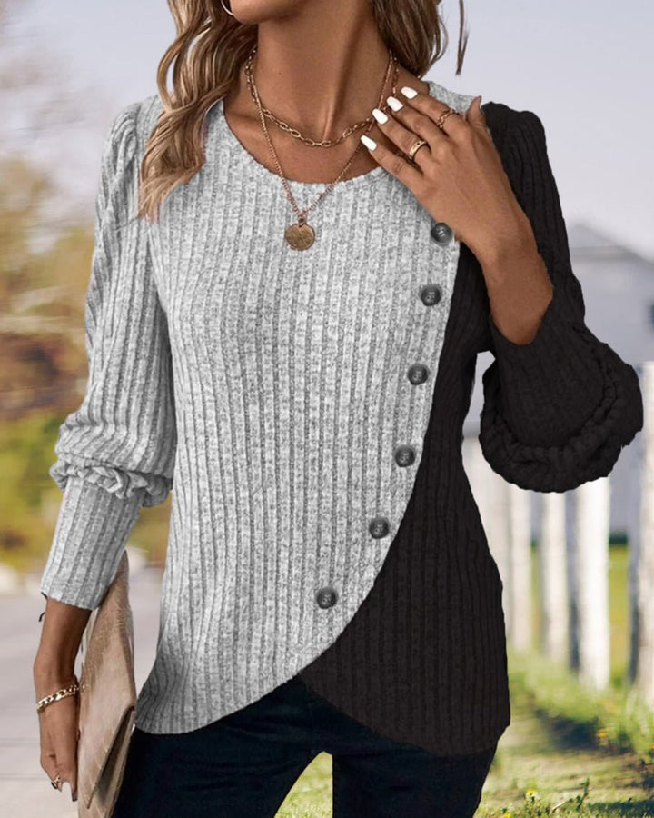Womens Knit Sweater Wool Blend Cozy Fit with Buttons