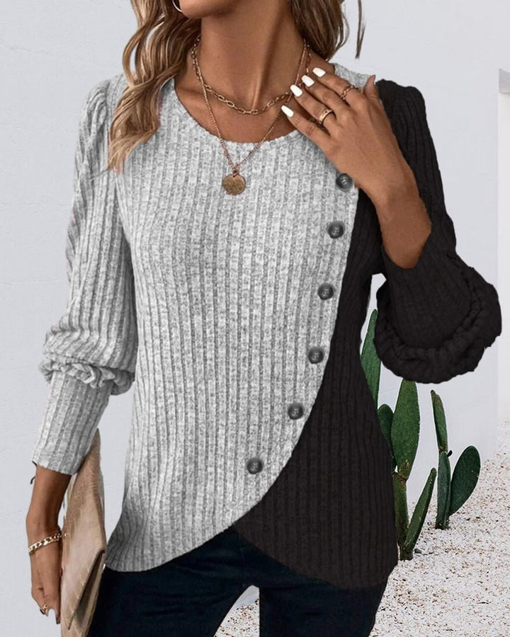 Womens Knit Sweater Wool Blend Cozy Fit with Buttons