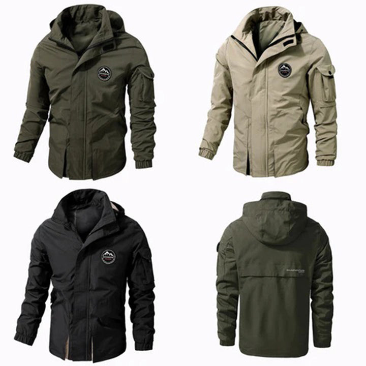 Mens Tactical Outdoor Jacket Weather Resistant Rugged Fit