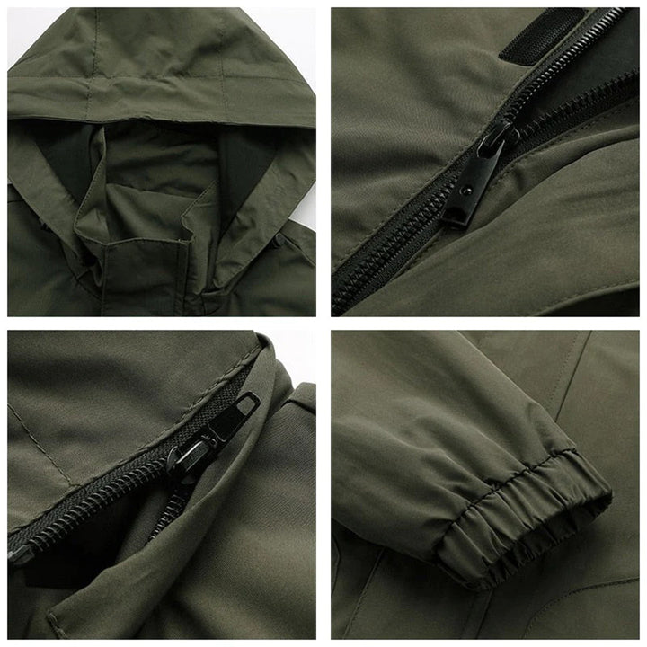 Mens Tactical Outdoor Jacket Weather Resistant Rugged Fit