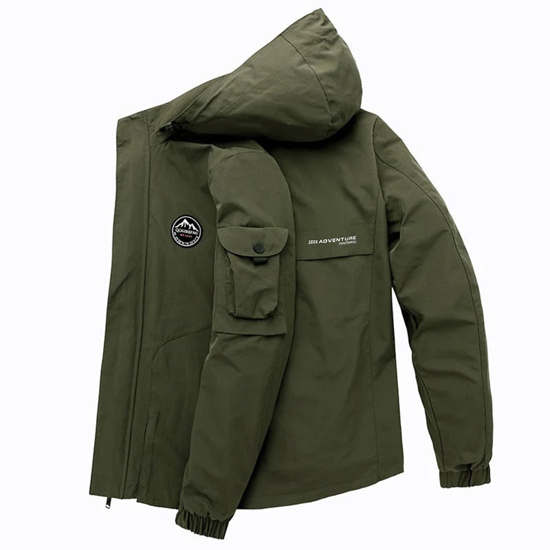 Mens Tactical Outdoor Jacket Weather Resistant Rugged Fit