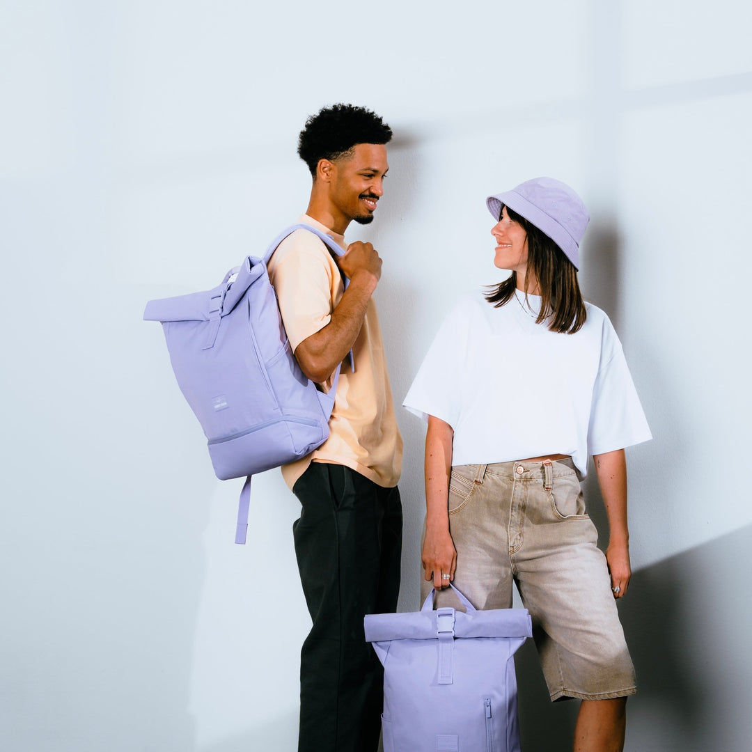 Unisex Rolltop Backpack Urban Style Durable Material