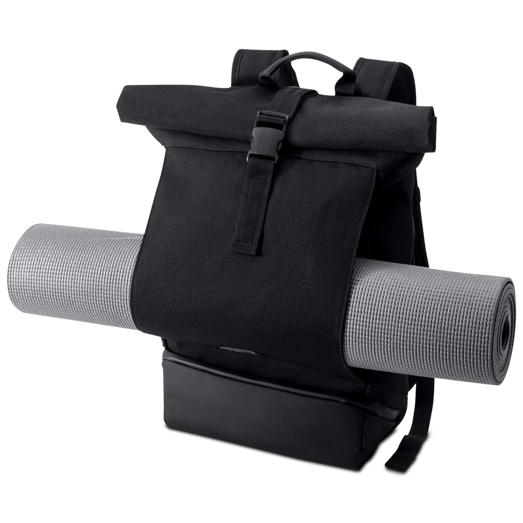Unisex Rolltop Backpack Urban Style Durable Material