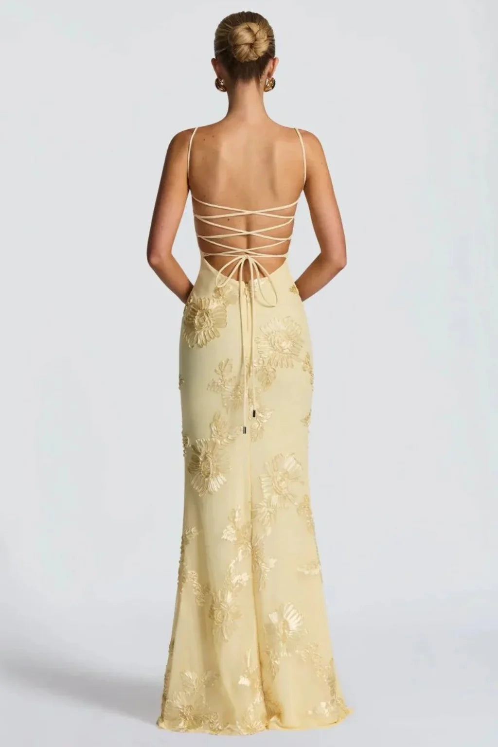 Womens Maxi Dress Embroidered Floral Corset Bodice Cami Straps