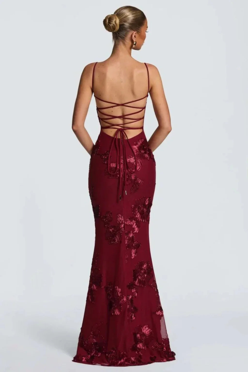 Womens Maxi Dress Embroidered Floral Corset Bodice Cami Straps