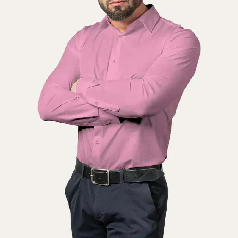 Mens Dress Shirt Wrinkle- Slim Fit