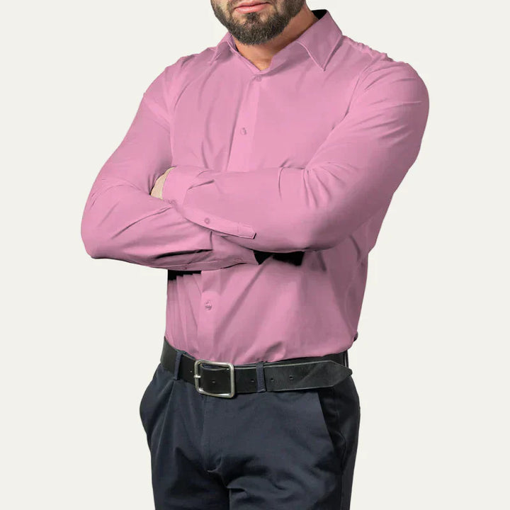 Mens Dress Shirt Wrinkle- Slim Fit