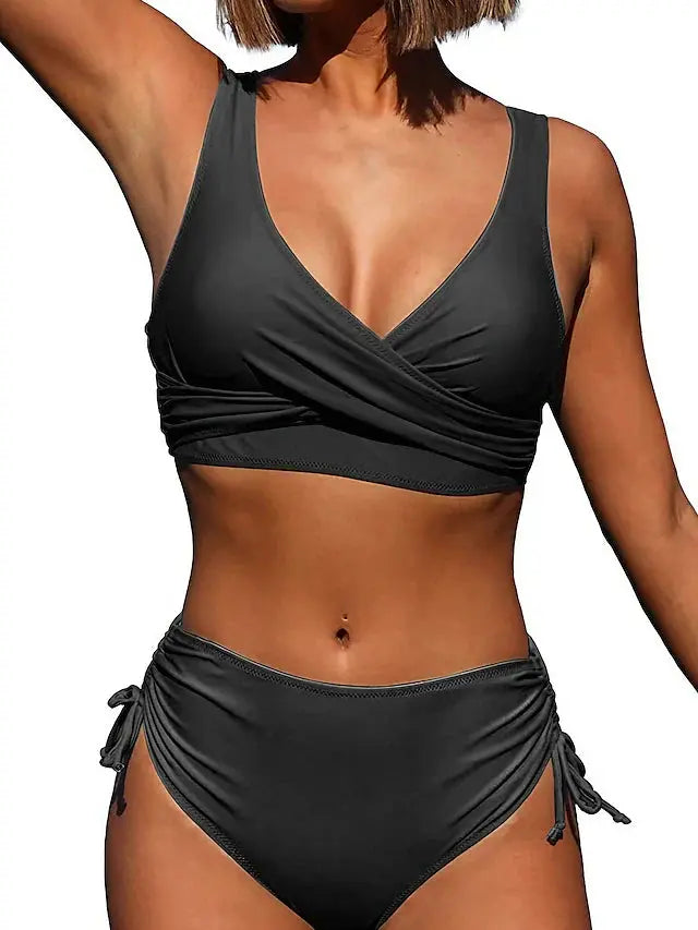 Womens Bikini Swimwear Two-Piece Adjustable Fit - BritishMode