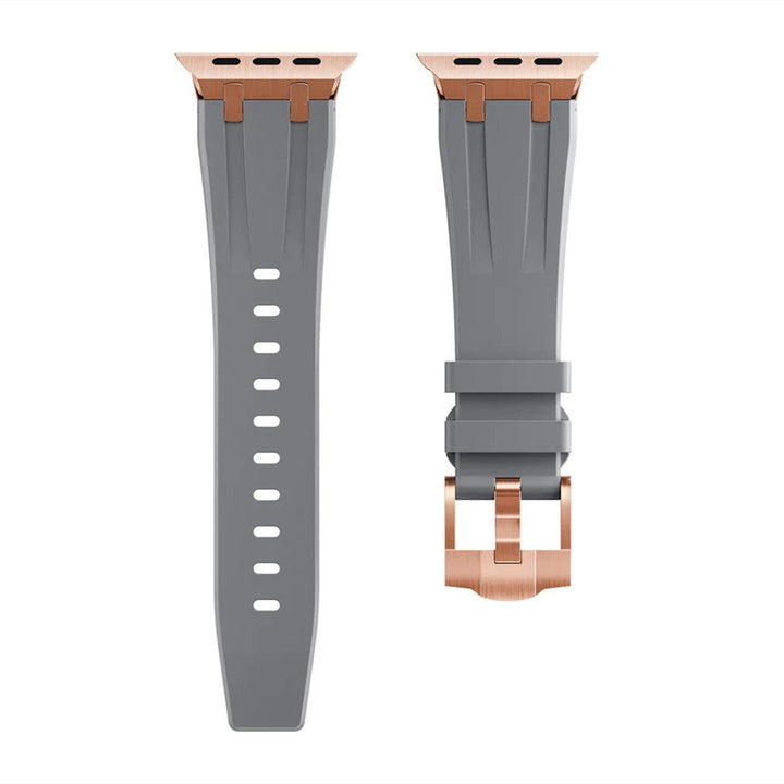 Unisex Apple Watch Strap Durable Rubber with Metal Buckle