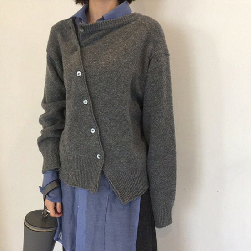 Womens Wrap Cardigan Soft Knit Relaxed Fit