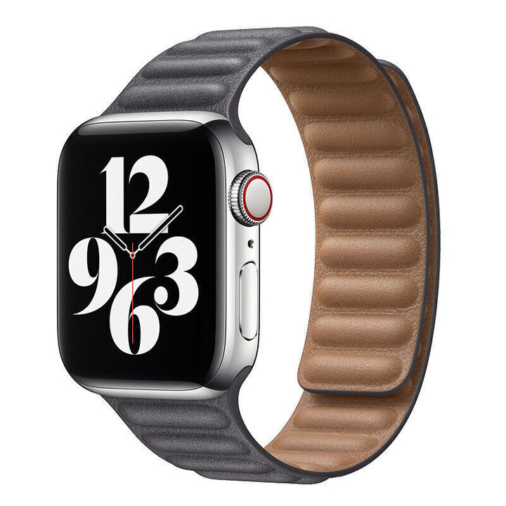 Unisex Leather Watch Strap Magnetic Closure