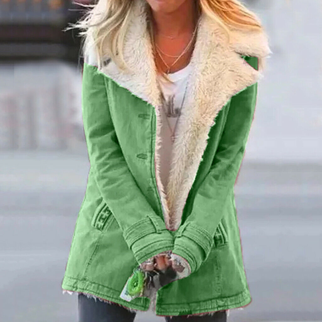 Womens Snap-Front Coat Classic Fit - BritishMode