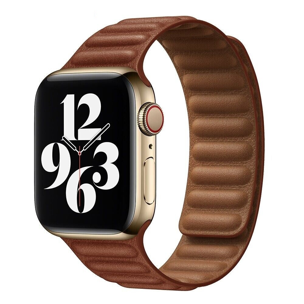 Unisex Leather Watch Strap Magnetic Closure